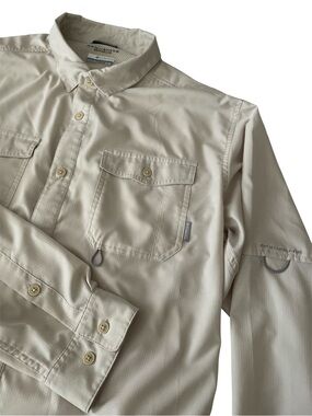 Columbia Omni-Shade Sun Protection button down long sleeve Shirt size: XL